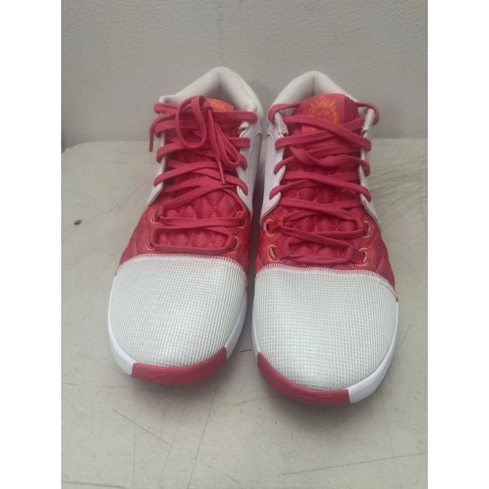 Nike LeBron Witness 8 Basketball Shoes White/Pink/Orange Men's 12 FB2239-104 New